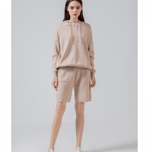 Mode-Trend Casual, vielseitiger Strickweite zweiteiliger Sportanzug 68062#